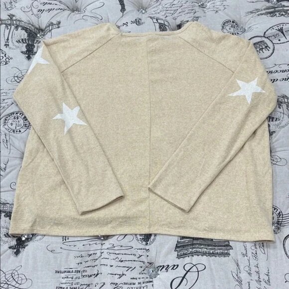 Sweet Romeo Star Knit Slouch Dolman Sweater - Picture 10 of 11